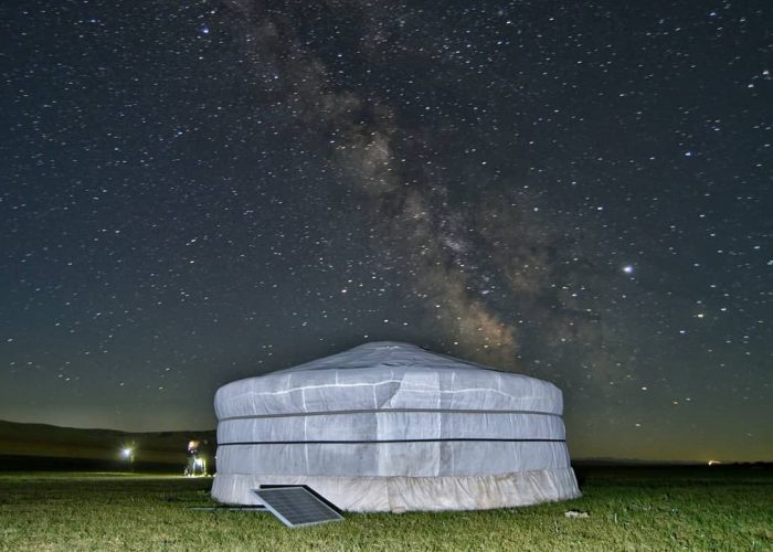 Mongolian Ger under the stars